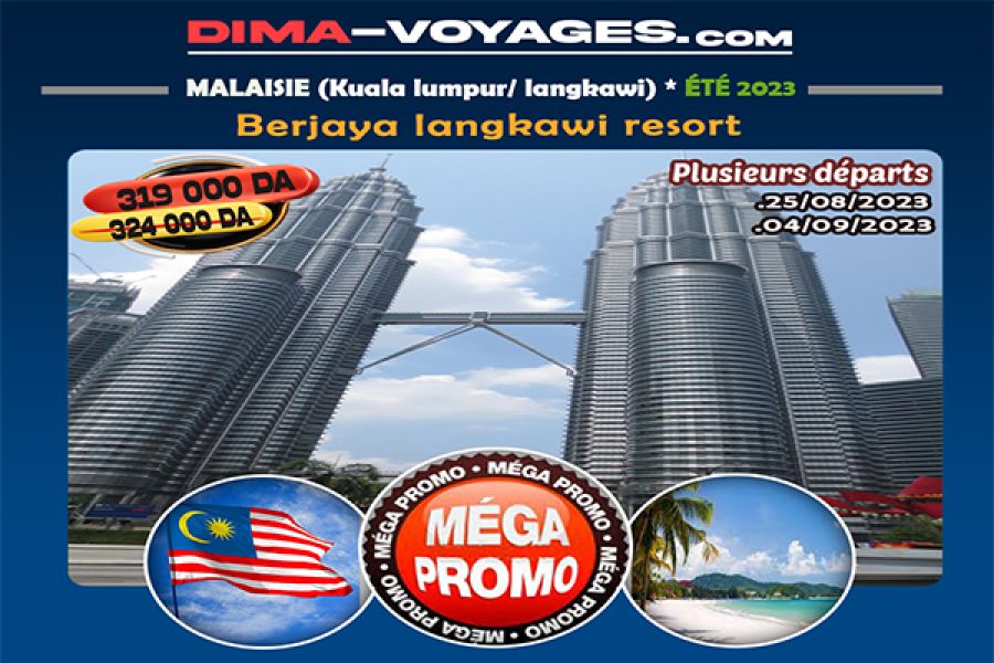 <p>Malaisie: Combiné 11J/09N<br />Langkawi: Berjaya Resort 5*</strong><br />Réf.</p>