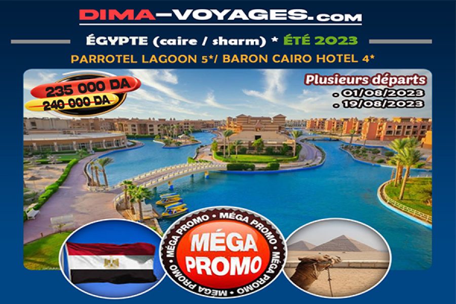 <p>Égypte: Combiné 10J/9N<br />Sharm : Parrotel lagoon 5*<br />Réf.</p>